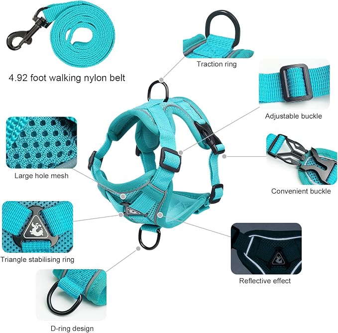 XL Cat Harness Escape Proof for Heavy Cats - Image 2