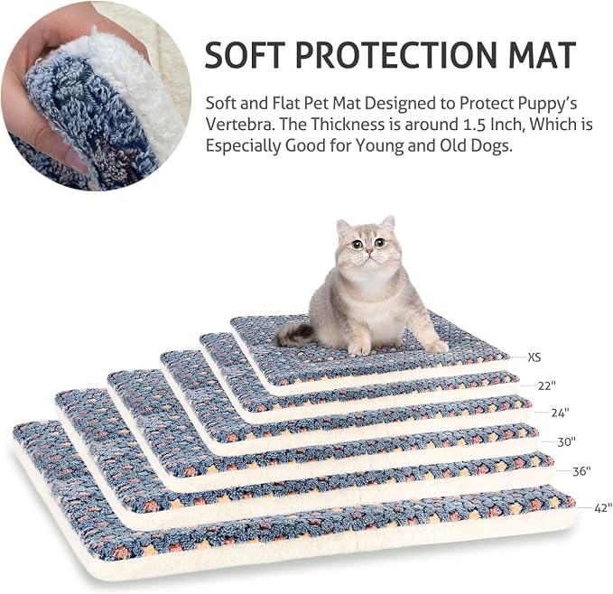 Mora Pets Dog Bed Crate Pad Ultra Soft Pet Bed - Image 6