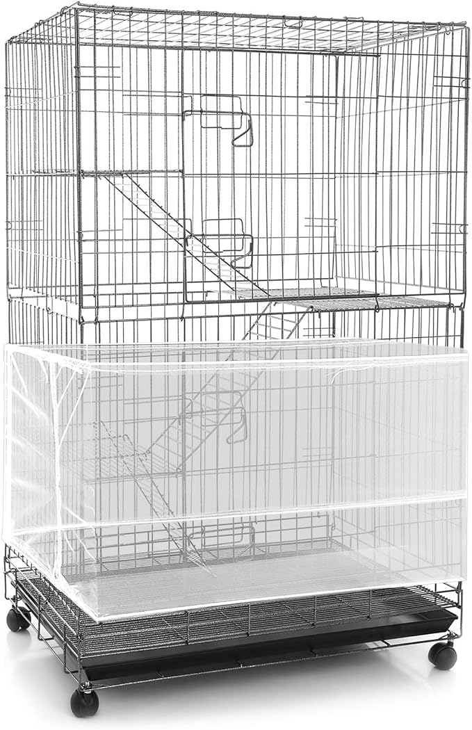 Shappy Large Bird Cage Seed Catcher, Bird Cage Cover Net Skirt Guard, by Shappy