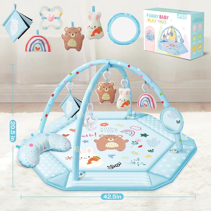 Baby Gym Play Mat, 8-in-1 Tummy Time Mat & Ball Pit - Image 7