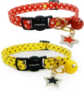 2 Pack Cotton Breakaway cat Collars by Cognatio