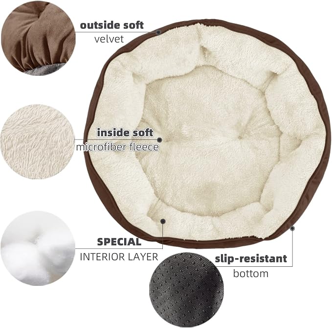 Asvin Medium Dog Bed for Medium Dogs, Cat Beds for Indoor Cats, Pet Bed for - Image 4