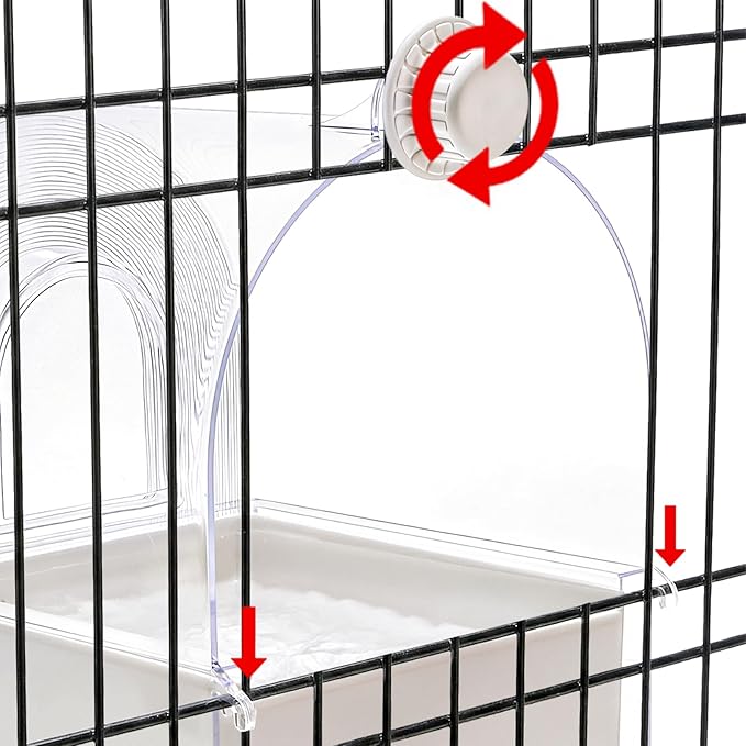 Coloch Hanging Bird Bath for Cage - Image 4