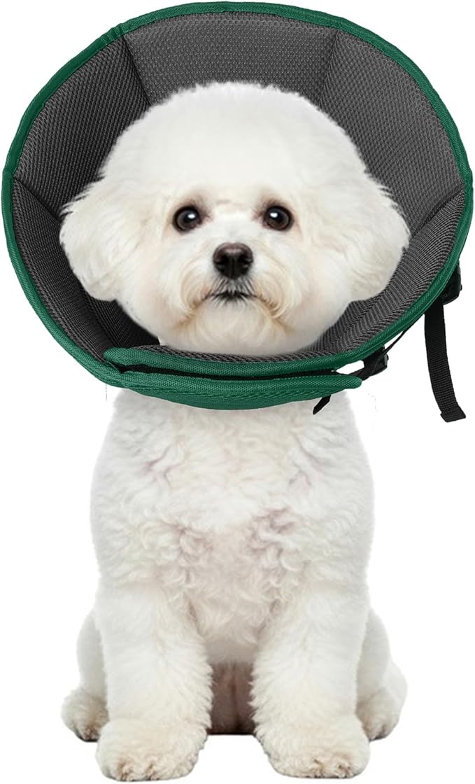 Dog Cone Collar Soft Cone for Medium Dogs After Surgery Adjustable Elizabethan by Allroaring