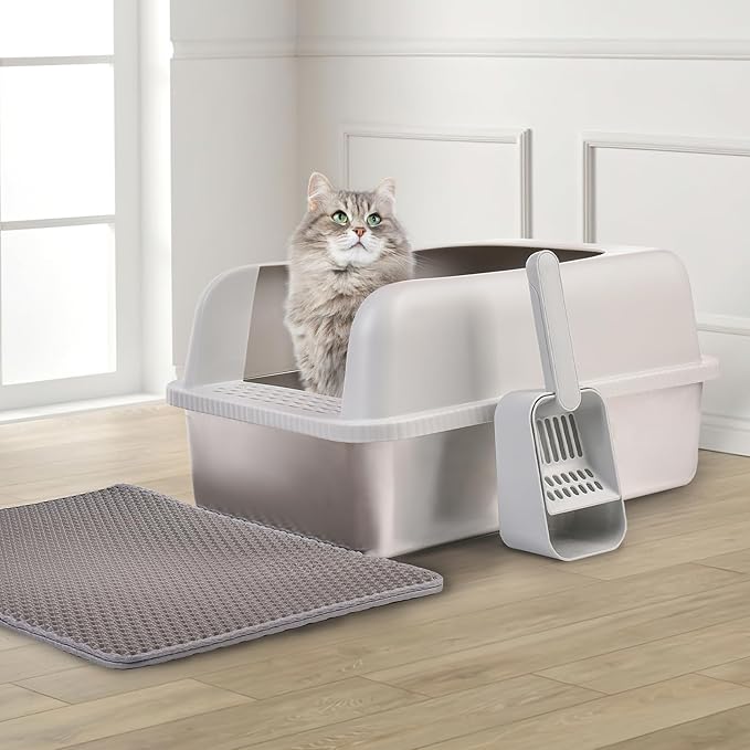 Henkelion Stainless Steel Cat Litter Box - Image 6