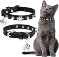 EXPAWLORER Leather Cat Collar for Girl Boy- Adjustable Pet Collar by EXPAWLORER