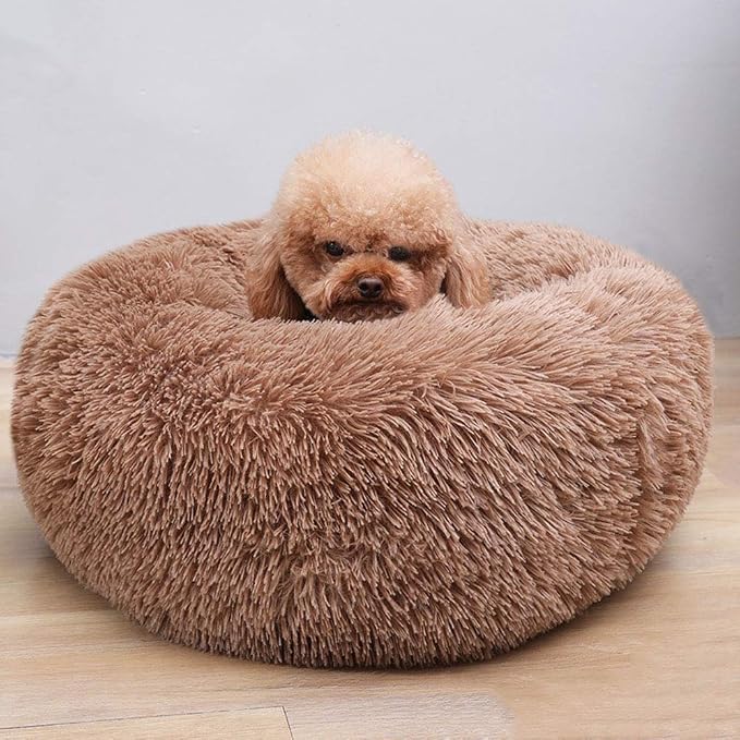 BODISEINT Modern Soft Plush Round Pet Bed - Image 2