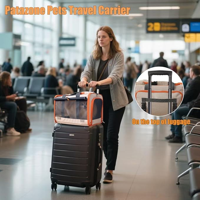 Dog Carriers for Small Dogs Stylish Cats Carrier Airline Approved Pets - Image 6