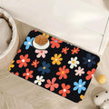 Abstract Groovy Flower Dog Food Mat by Unknown