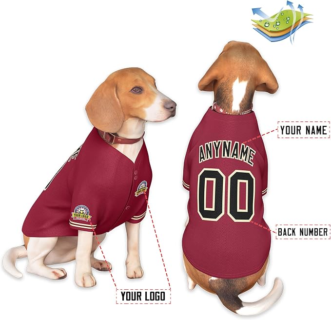 Custom Dog Baseball Jersey - Image 3