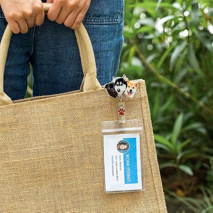 callie Personalized Pet Portrait Badge Reel - Image 6