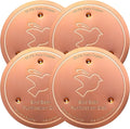 Mellbree 4-Pack Bird Bath Copper Disk, 0.6mm Reinforced 99.99% Pure Copper by Mellbree