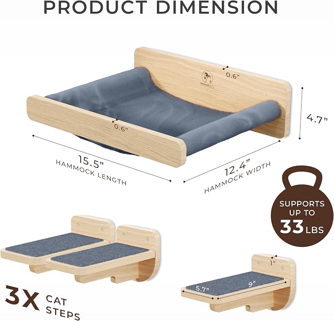 Space-Saving Cat Wall Shelves – Interactive Cat Wall Climber - Image 2