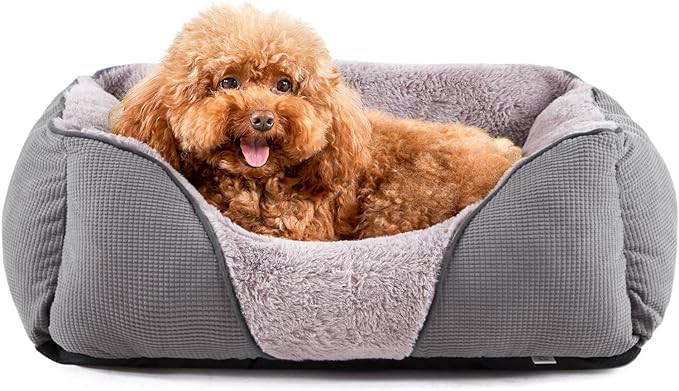 MIXJOY Dog Beds for Small Dogs, Cat Beds for Indoor Cats Washable, Calming Pet by MIXJOY