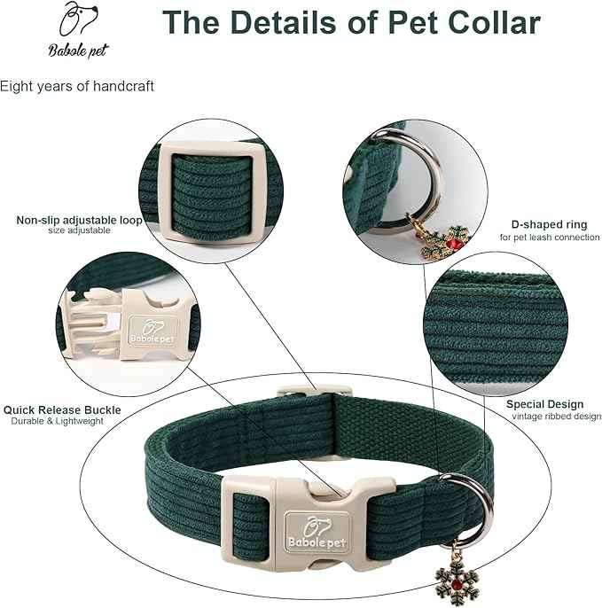 Cute Corduroy Dog Collar