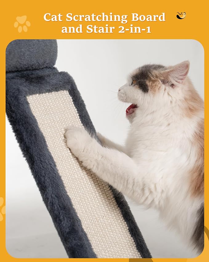 14'' Cat Tree Tower for Indoor Large Adult Cats, 20x16.5'' Big Perch Bed - Image 4