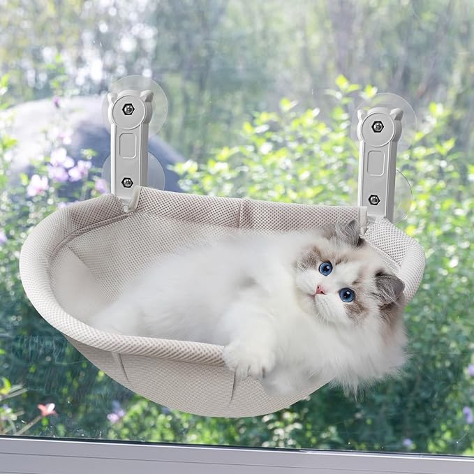 Homegroove Cat Window Perch, 18 x 12 Inch Foldable Cat Hammock by homegroove