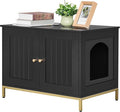 Homhedy Cat Litter Box Enclosure, Cat Washroom Furniture by Homhedy