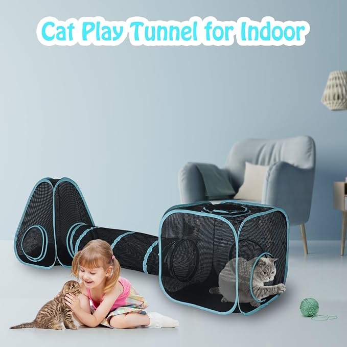 BWOGUE Outdoor Cat Enclosures for Indoor Cats, 4 in 1 Outdoor Cat Tent - Image 7