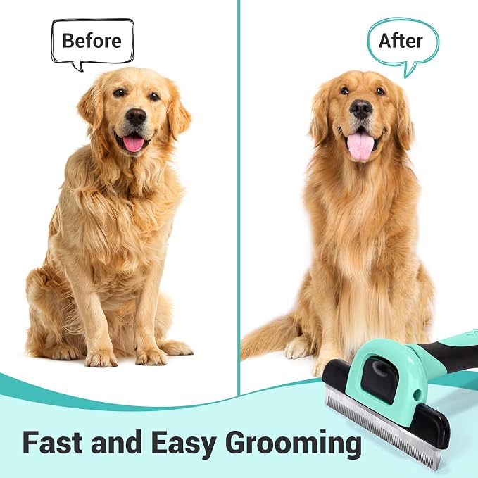 MIU COLOR Pet Grooming Brush, Deshedding Tool - Image 4