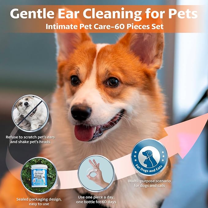 OBSEDE Dog & Cat Ear Wipes, Removes Wax & Odor – Daily Pet Grooming Supplies - Image 6