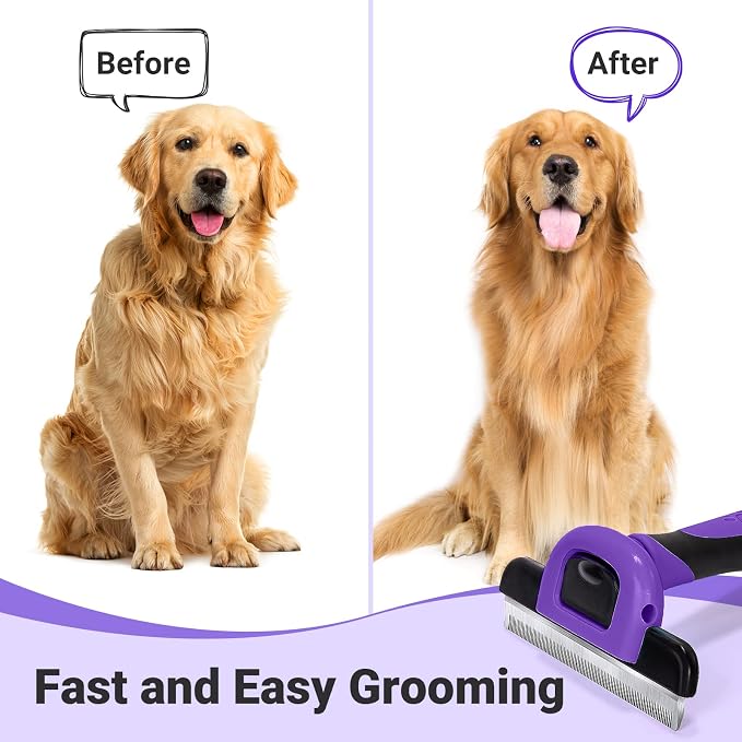 MIU COLOR Pet Grooming Brush, Deshedding Tool - Image 4