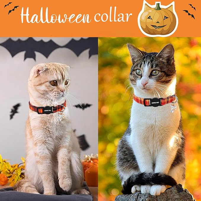 ARING PET 2 Pack Fall Cat Collars-Cute Breakaway Cat Collar - Image 3