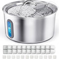 Cat Water Fountain Stainless Steel, 3.2L Cat Fountains by SoxmucCatWaterFountain