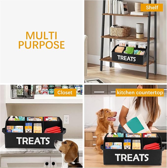 Morezi Dog treat storage organizers pet storage basket organizer great - Image 4