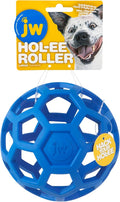 JW Pet Hol-ee Roller Dog Toy Puzzle Ball, Natural Rubber, Colors May Vary by JWPet