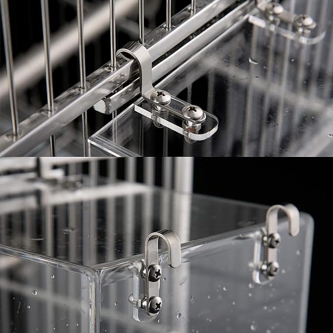 Hanging Bird Bath Cube Bird Bathtub Bath Shower Box Bowl Cage Accessory - Image 3