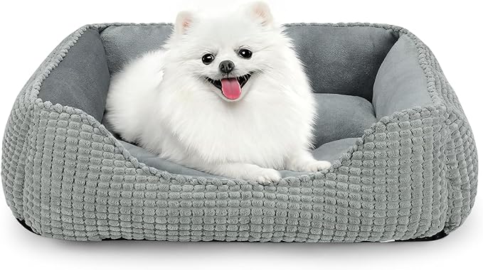 MIXJOY Dog Beds for Medium Dogs Washable, Rectangle Pet Bed Medium Size Dog by MIXJOY