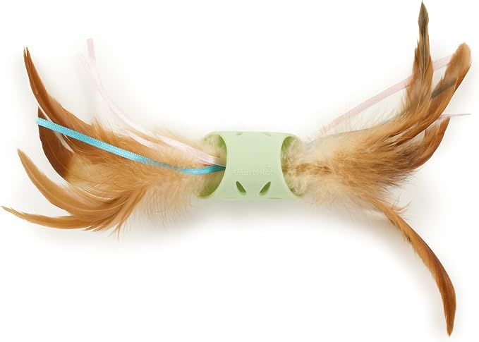 SmartyKat Flutter Roller Feather & Ribbon Chase Cat Toy by SmartyKat