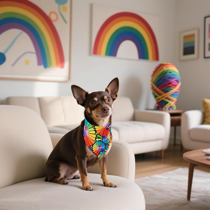 30 Pack Pride Dog Bandanas Bulk - Image 5