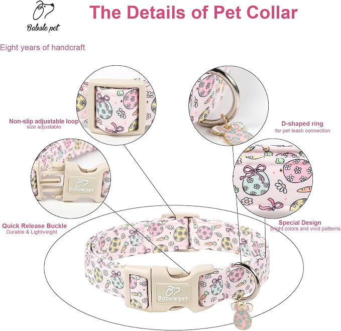 Easter Dog Collar for Large Dogs - Image 3