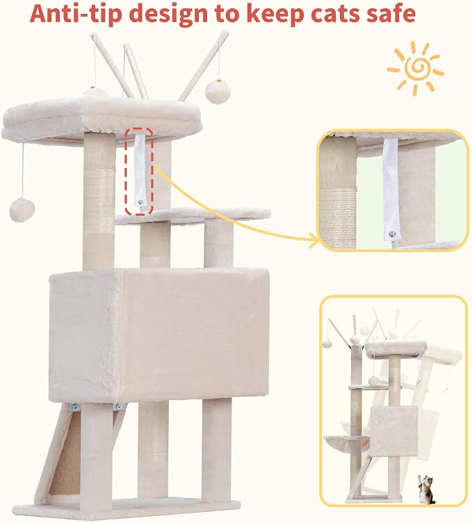 Hey-brother Cat Tree Tower, Scratching Posts - Image 8