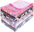 12 Pcs Dog Blanket Pet Paw Print Fleece Blanket Cat Soft Warm Sleep Mat Guinea by Dimeho
