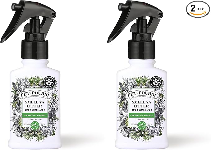 Pet-Pourri Smell Ya Litter Cat Litter Deodorizer Spray, Purrfectly Bamboo 3.4 by %7EPourri
