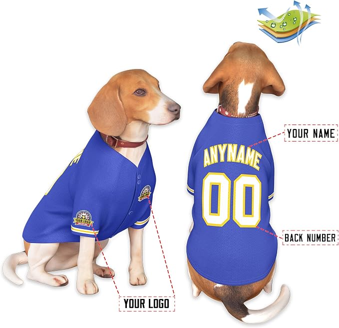 Custom Dog Baseball Jersey - Image 3