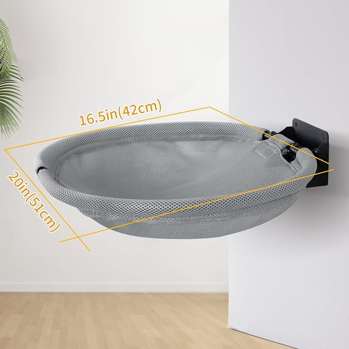 Wall Mounted Cat Hammock, Foldable Cat Bed - Image 4