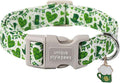 Unique style paws St. Patrick's Day Dog Collar Plastic Buckle Collar