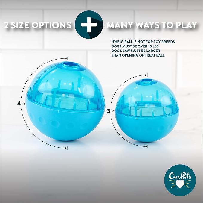 OurPet's IQ Treat Ball Interactive Food Dispensing Dog Toy - Image 7