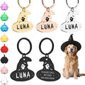 Custom Magic Hat Pet ID Tag for Dogs Cats, Personalized Engraved Name & Phone by Unknown