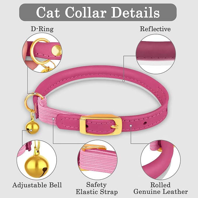 OOPSDOGGY Rolled Leather Cat Collar - Image 4
