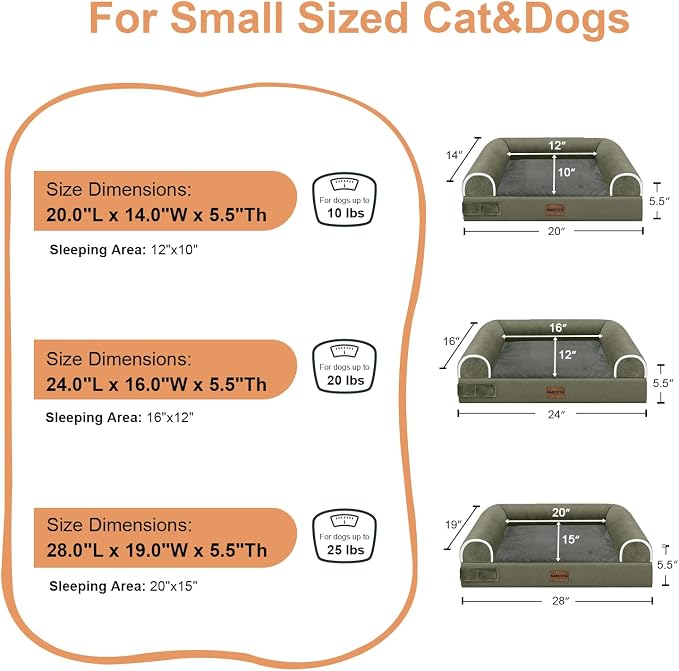 Small Dog Bed Orthopedic Washable: Beds Bolster Small Sized Dogs Bed Egg Crate - Image 6