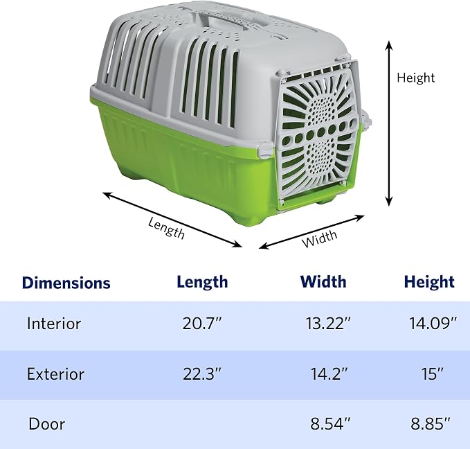 MidWest Homes for Pets Spree Travel Carrier – Hard-Sided Dog & Cat Carrier - Image 2
