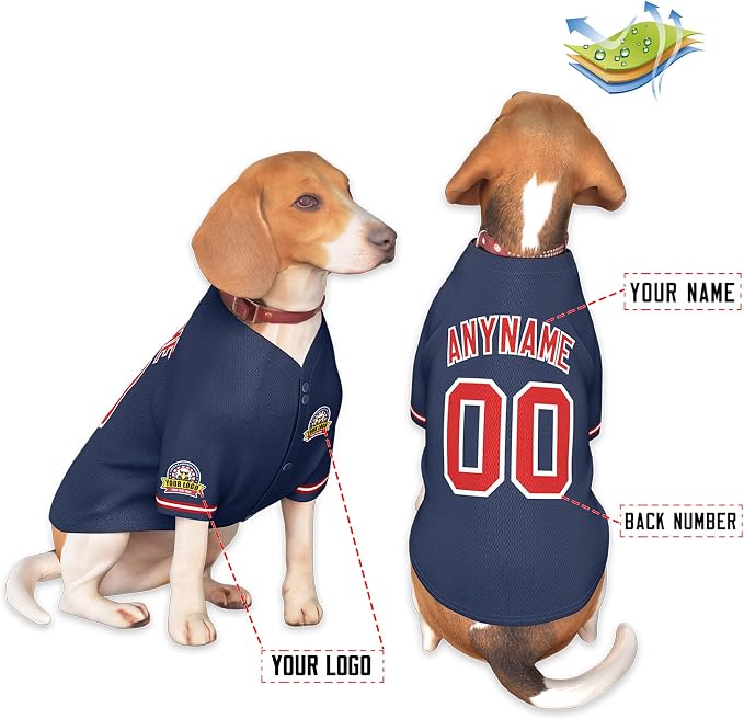 Custom Dog Baseball Jersey - Image 3