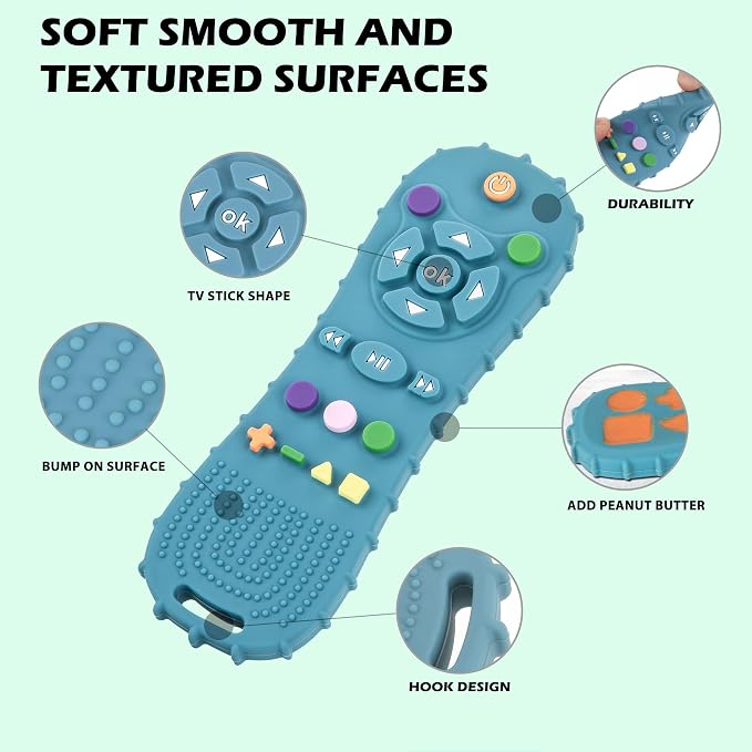 Natural Teething Rubber Chew Toy - Image 5