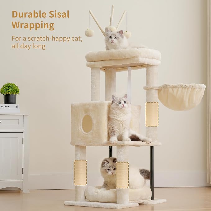 Heybly Cat Tree, 45.3-Inch Cat Tower - Image 8