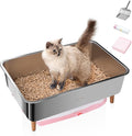 Stainless Steel Sifting Litter Box by Dounapi